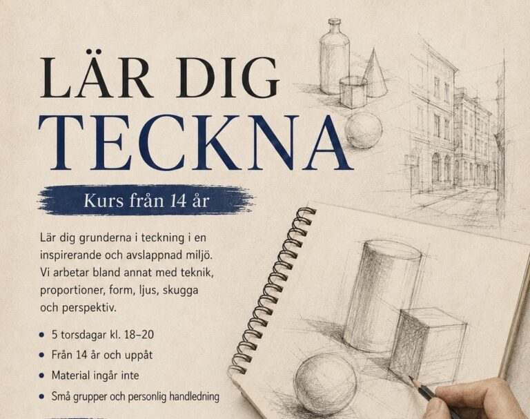 Lär dig teckna – från 14 år